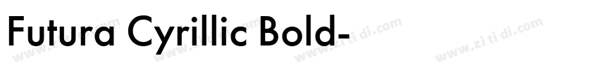 Futura Cyrillic Bold字体转换